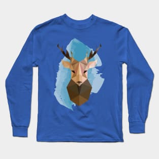 Geometric Reindeer Long Sleeve T-Shirt